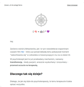 Przykład newslettera — Fake it till you make it